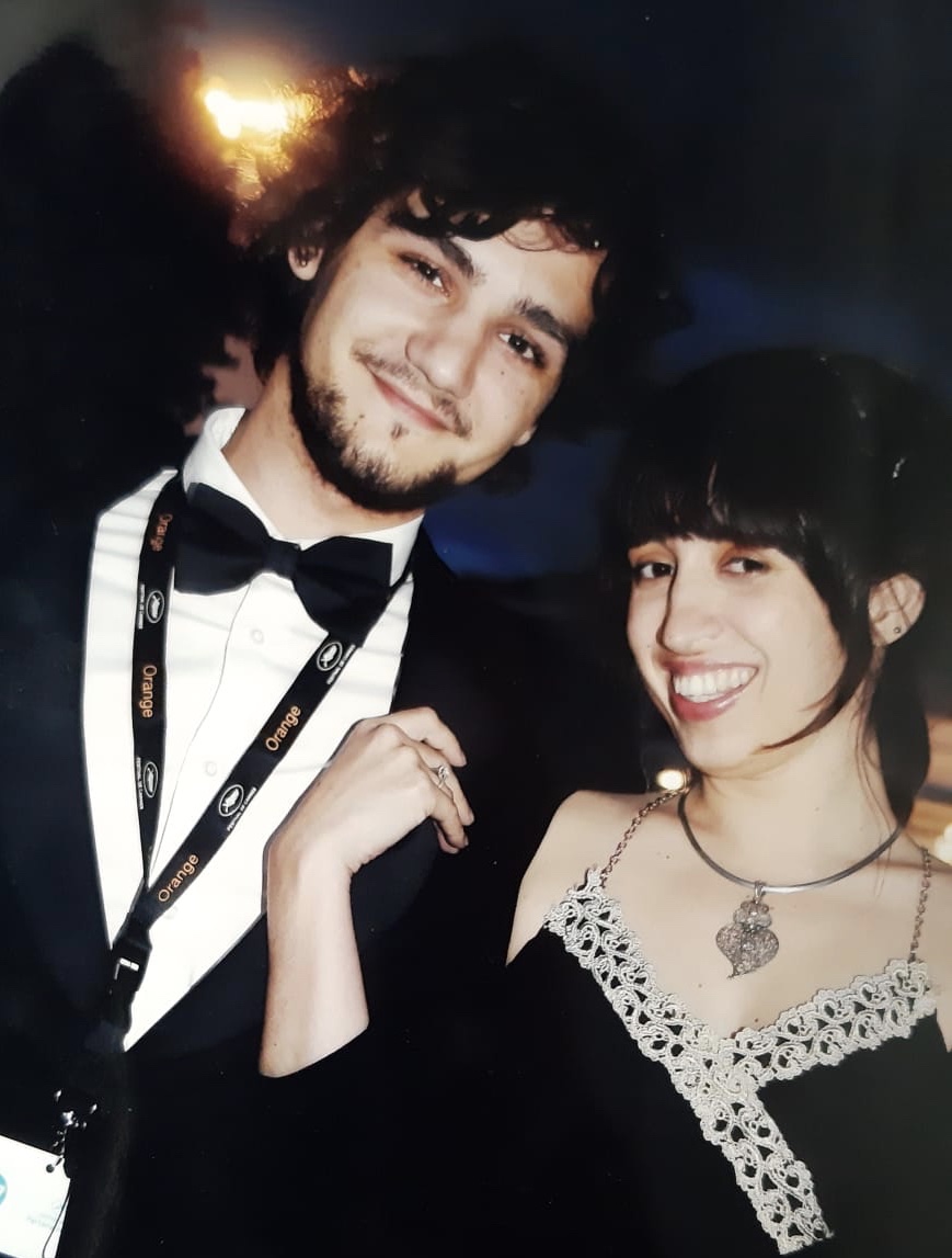 Gabriela Antunes com namorado no Festival de Cannes.